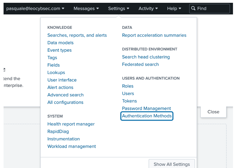 Enable SAML on Splunk